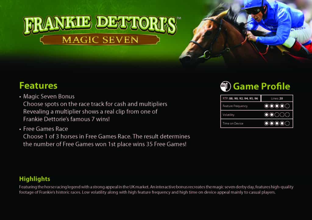 Frankie Dettori's Magic Seven Slot