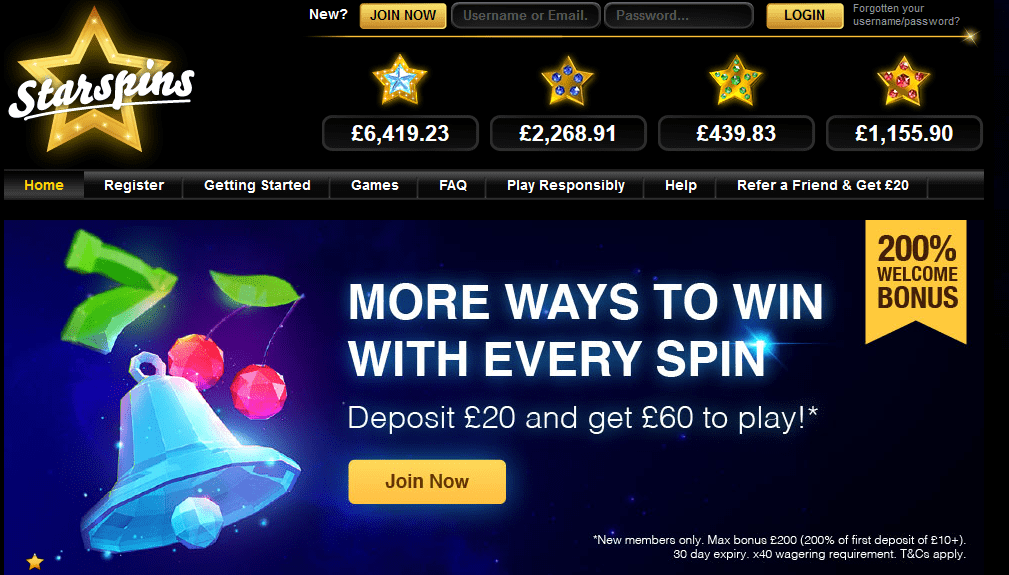 Star Spins Casino Review