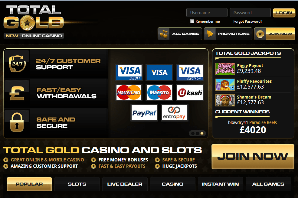 Total Gold Casino Review