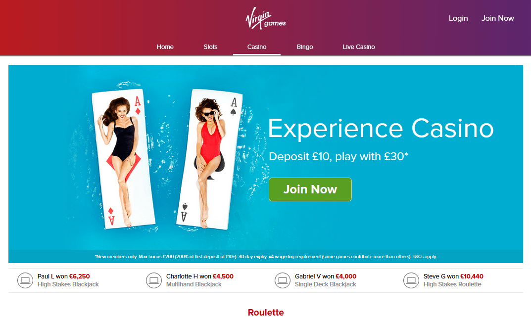 Virgin Casino Review