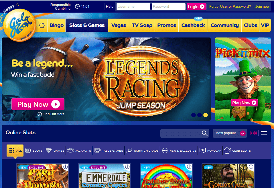 Gala Online Bingo Slots Review