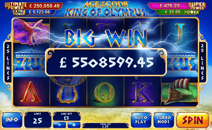 playtech king of the gods slot