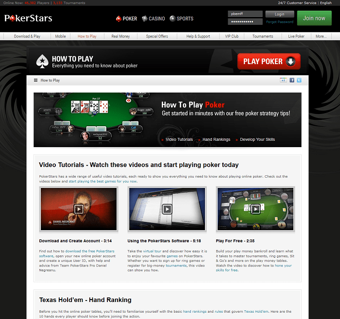 pokerstars online poker review