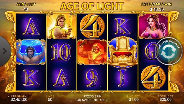 age of light casino game