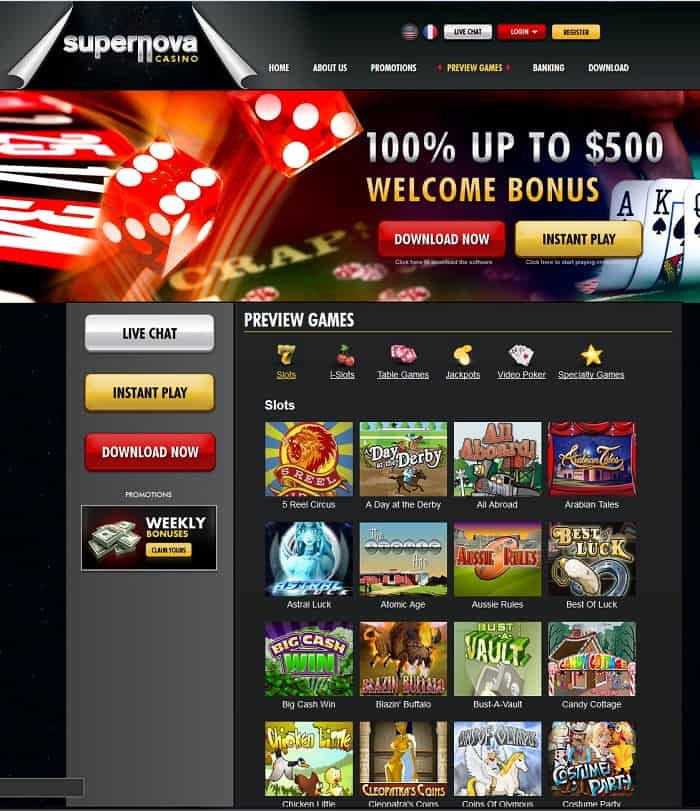 Supernova Casino Review - Yes No Casino