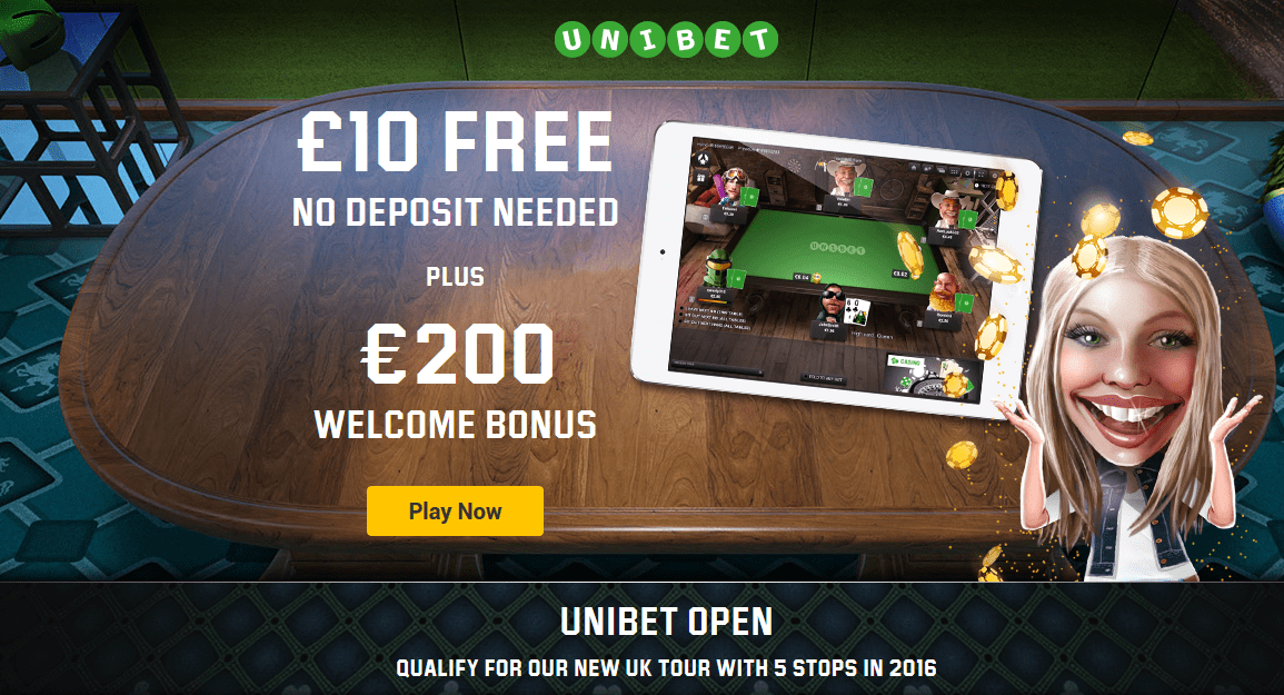 unibet бездепозитный бонус