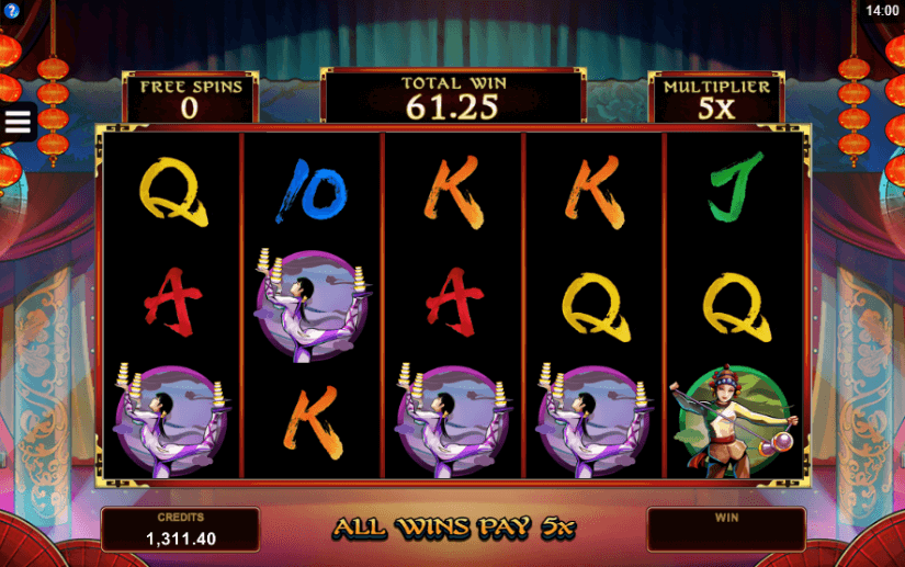 Six Acrobats Slot Free Spins