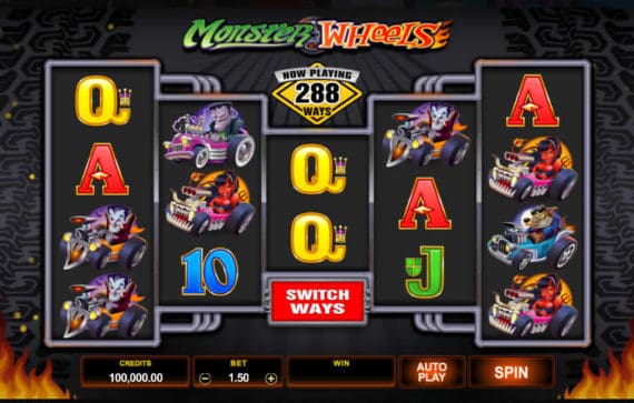 Monster Wheels Slot Machine by Microgaming