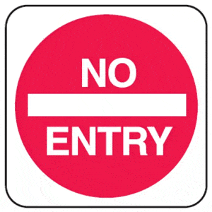 No Entry