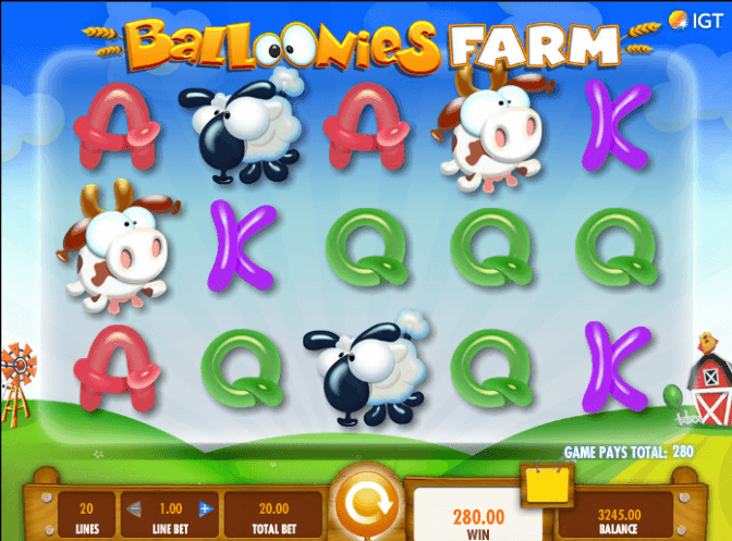 balloonies farm slot