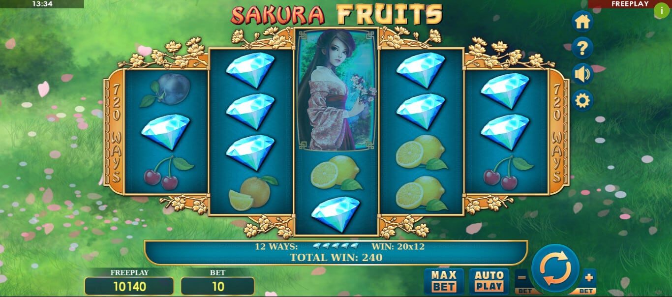 Sakura Fruits Slot Screen1