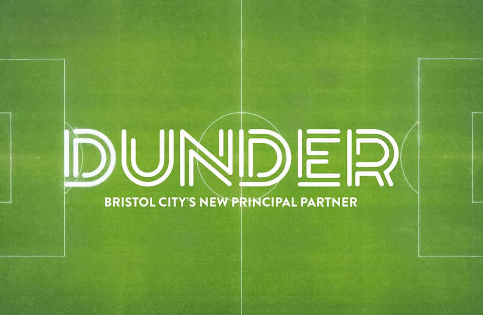 Dunder Casino logo. Dunder Seating. Dander. Bristol back.