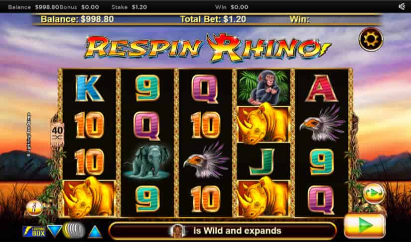 Respin Rhino Slot Machine by Nyx