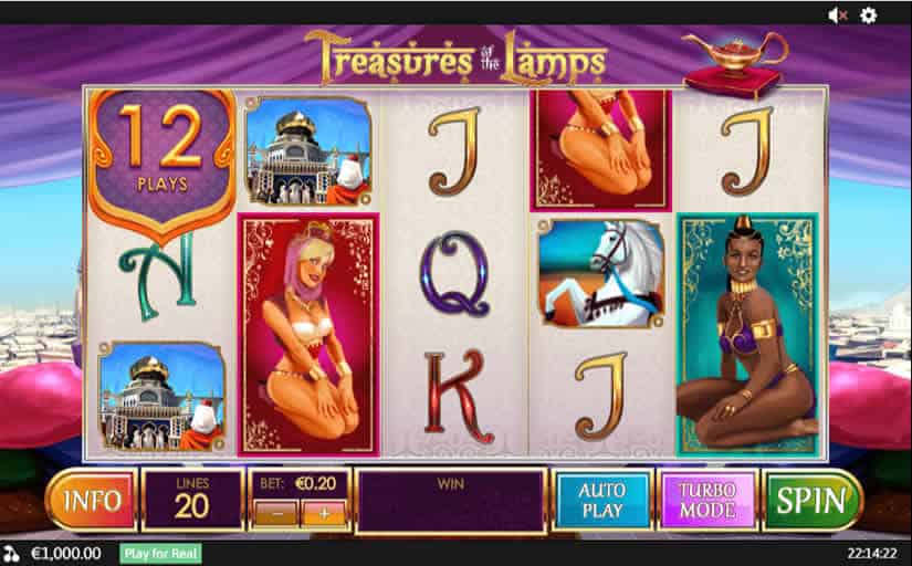 Treasures Of The Lamps Slot by Playtech One