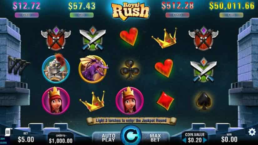 Royal Rush slot by 7DG for PokerStars Casino