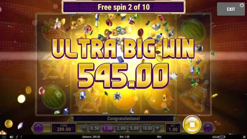 Star Joker slot big win by Play'n Go