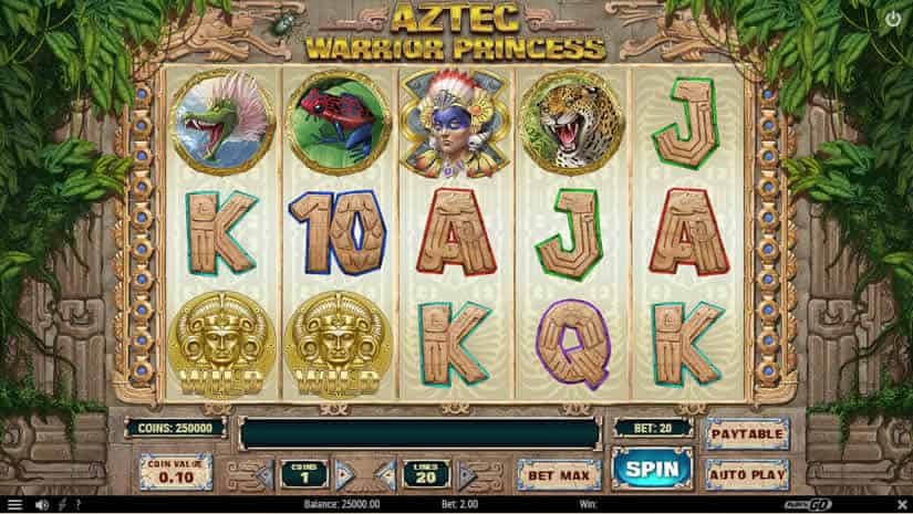 Aztec Warrior Princess slot by Play'N Go