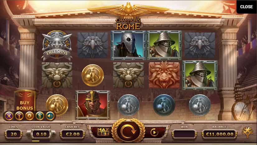 Champions of Rome slot by Yggdrasil