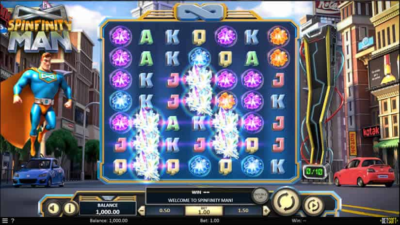 Best slots to play in July 2019: Spinfinity Man slot by Betsoft