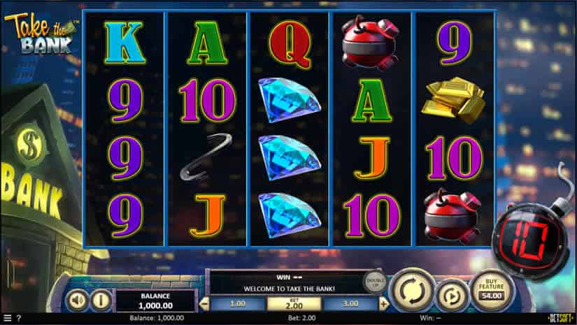 Take the Bank slot by Betsoft - Best slots to play in November 2019