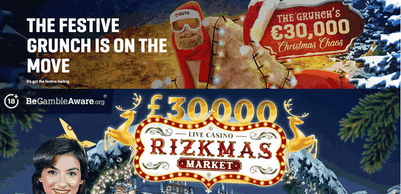 Guts & Rizk Christmas Promotions for 2019