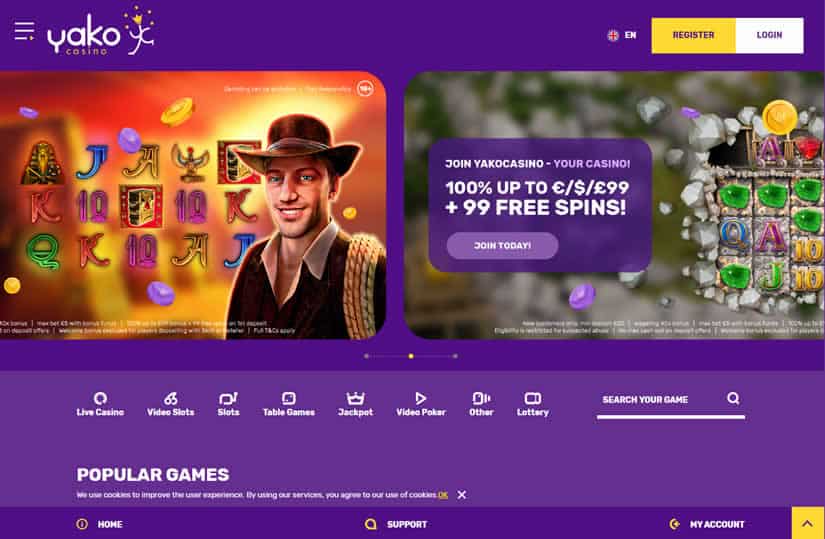 New Yako Casino Website