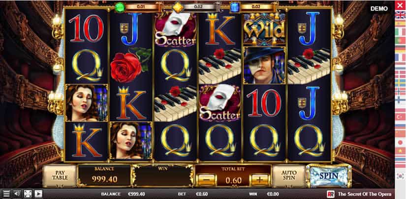 Secret of the Opera slot by Red Rake Gaming