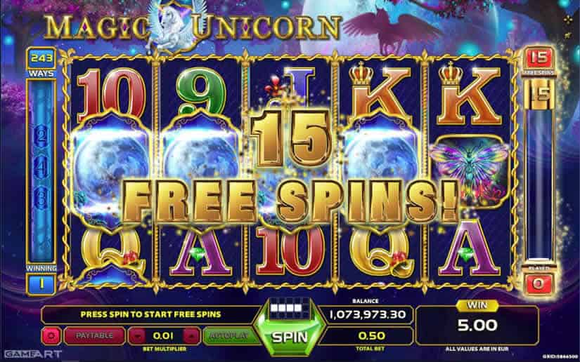 Magic Unicorn Gameart slot