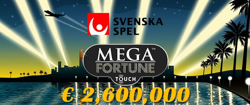 Svenska Spel 2,6 million euro jackpot for Netent Mega Fortune Slot