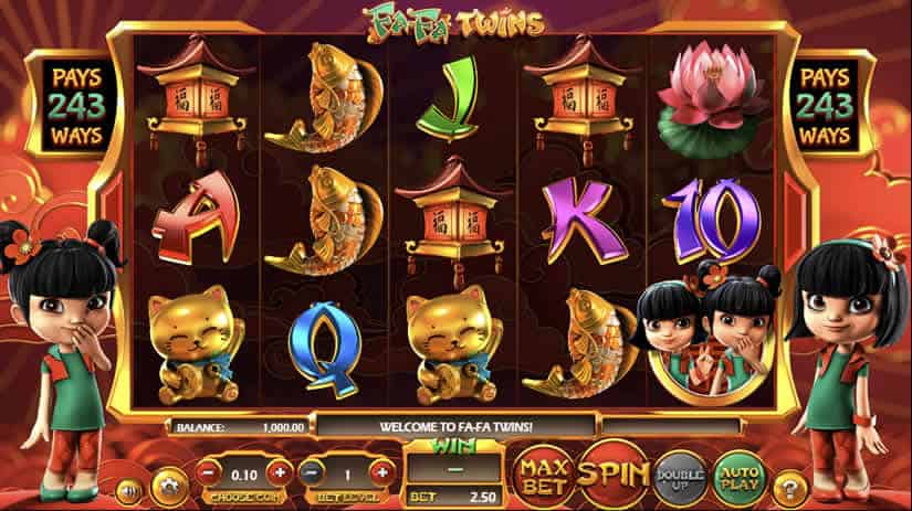 Asian themed Slots: Fa-Fa twins by betsoft