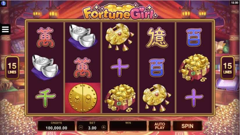 Asian Slot Machines: Fortune Girl by Microgaming