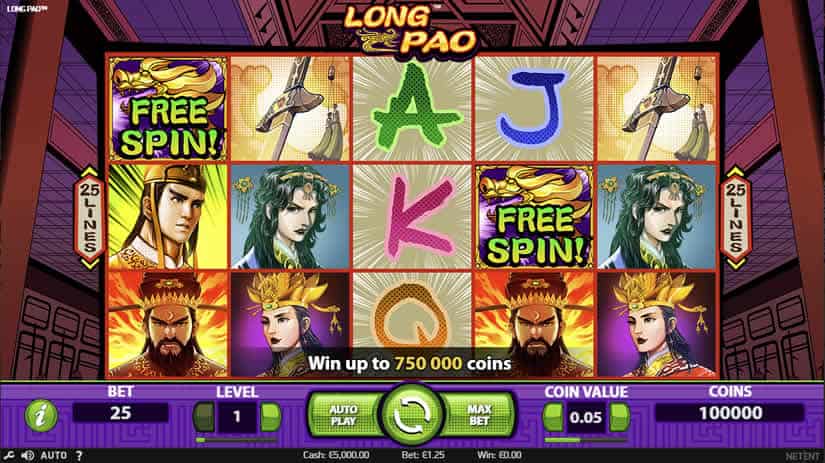 Best Asian Slot Machines: Long Pao slot by Netent