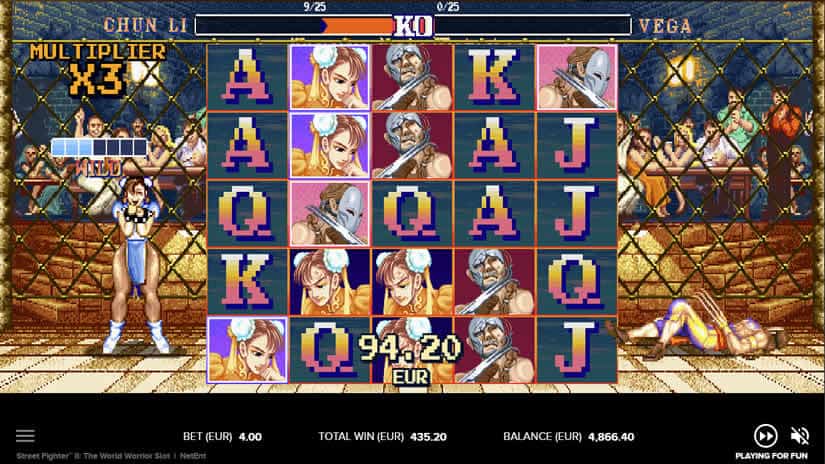 Street Fighter 2 slot: beat the boss free spins